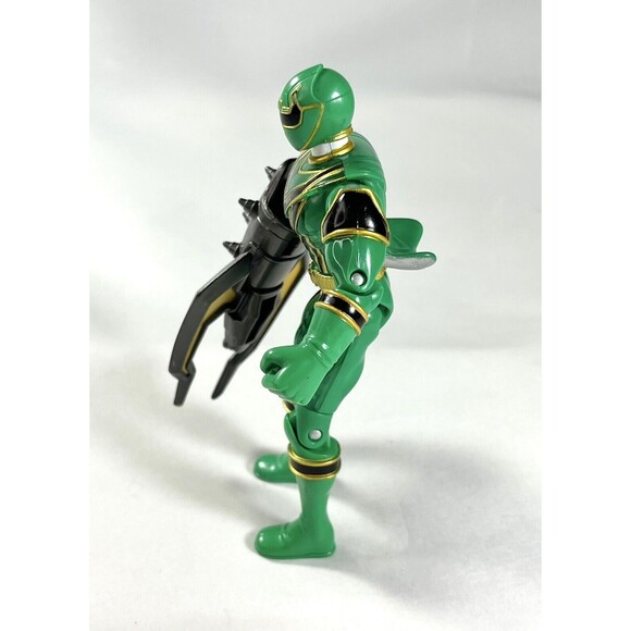 Green Power Ranger Action Figure Mystic Force Crystal 2005 BANDAI 5.5" - Picture 5 of 9